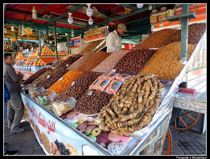 Frutos secos Jamaa el Fna Marrakech